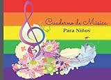  Cuaderno de Música para Niños: Libreta de Pentagramas A5 con 4 Pentagramas por Página. Libreta para Notación Musical de 60 Páginas con Índice . Cuaderno de Música Pentagrama Ideal Niños