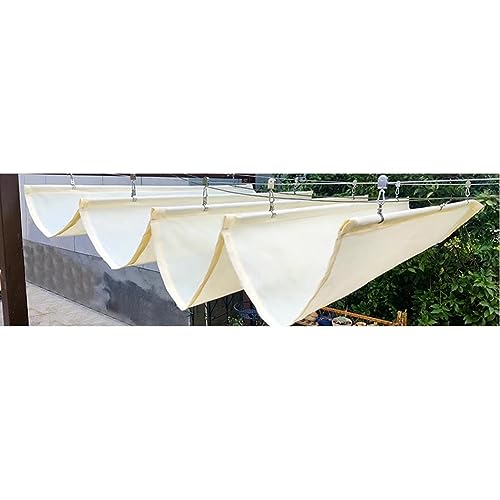 Toldo retráctil impermeable que evita el calor y las goteras en patios o terrazas 2