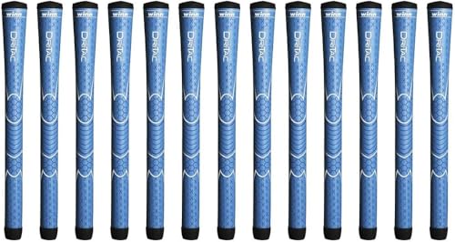 Winn Dri-Tac Junior Blue Golf Grips, 13 Piece Bundle