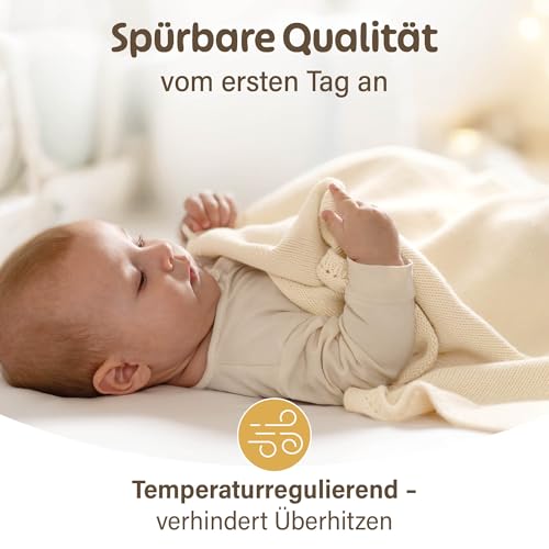 Merle Toys Bio-Babydecke Perlweiß – Bild 5