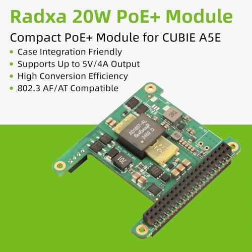 Hat PoE+ compacto Radxa de 20 W: deshazte de los cables externos 5