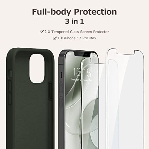 Coque silicone iPhone 12 Pro Max incassable avec vitre de protection écran
