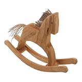 Qualité : les figurines de chevaux en bois sont fabriquées avec un souci du détail méticuleux, garantissant ainsi que votre décoration murale restera robuste et pendant des années. à bascule amusant, cheval à bascule décoratif