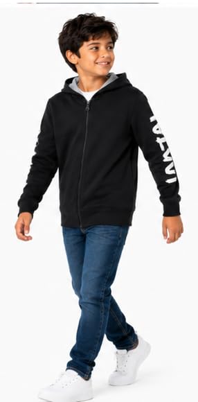 Image of T2F Boy's Cotton Regular Fit Hooded Sweatshirt