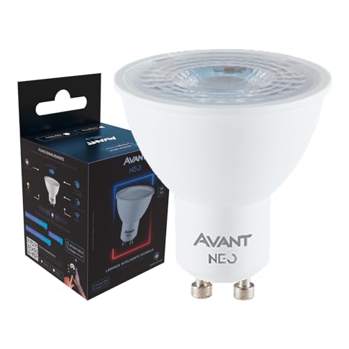 Lâmpada Dicróica Inteligente Smart Wi-FI compatível com Alexa, linha NEO, 5W, Luz branca e amarela (2700K-6500K), Bivolt, Avant