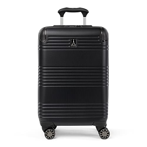 Travelpro Roundtrip Hardside Expandable Luggage, Tsa Lock, 8 Spinner Wheels, Hard Shell Polycarbonate Suitcase, Black, 2-Piece Set (21/25) #TOP5