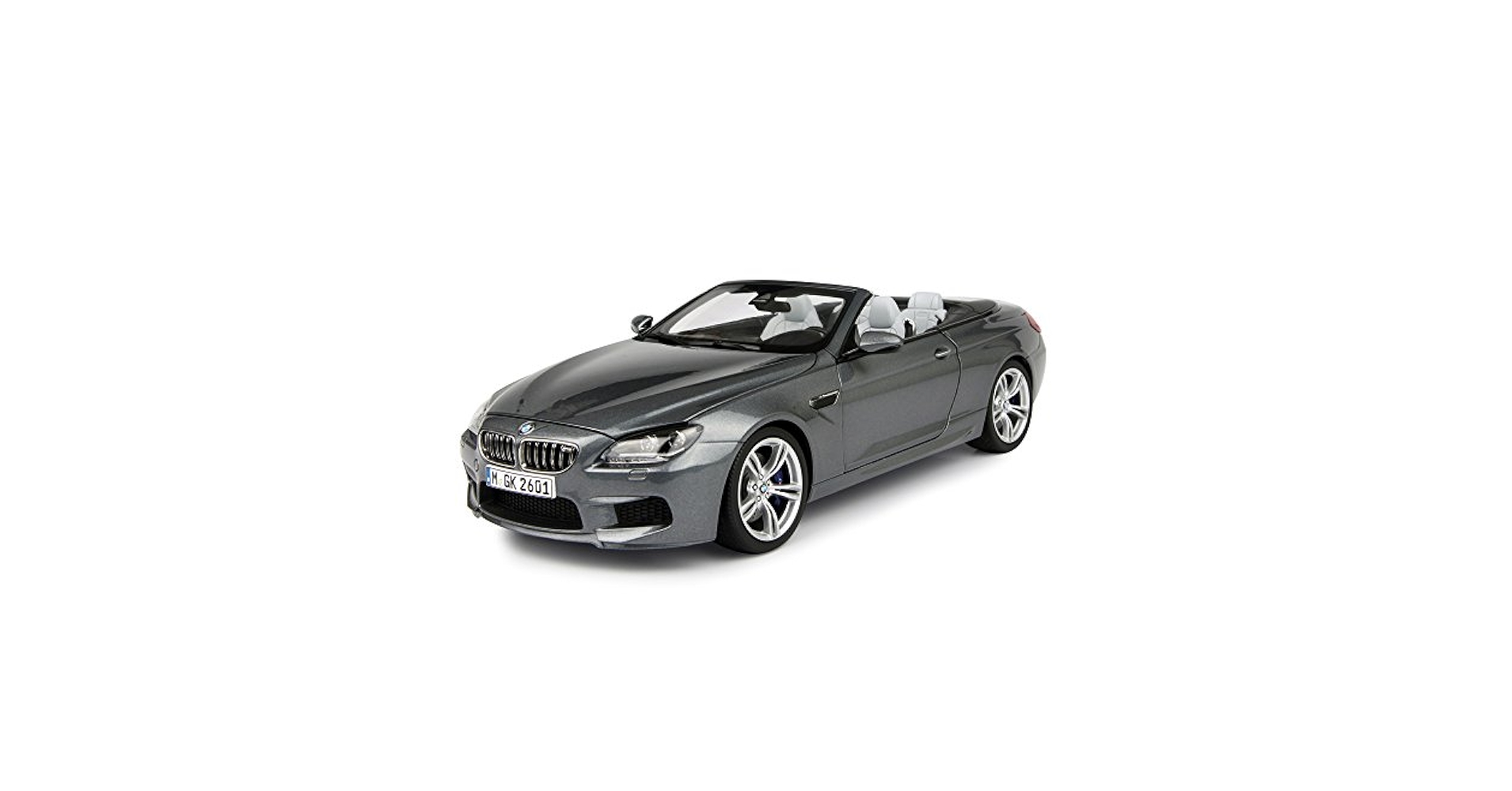 BMW M6 F12M Convertible Space Grey 1/18 Diecast Car Model by