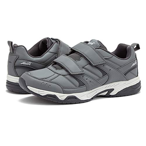 AVIA Men's Avi-Union II Strap Sneaker, Steel Gray/Asphalt/Nimbus...