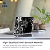 LSS 15 15.6 Laptop Notebook Skin Sticker with 2 Wrist Pads - Reusable Cover Protector Vinyl Sticker Cover Decal, 13" - 16" HP Asus Acer Samsung - Black and White Floral #3