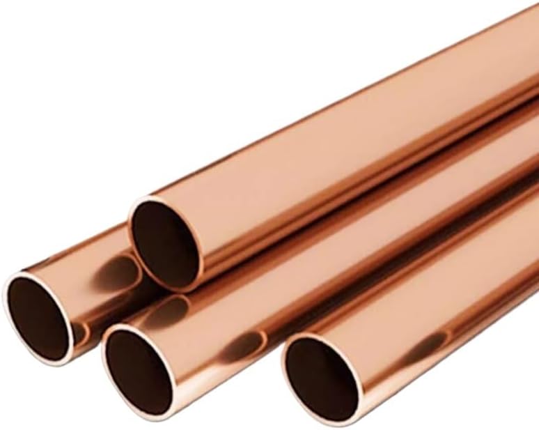 Round Wide Copper Tube, OD 2mm-30mm Length 4 Inch Copper Tubing, Hollow Straight Round Tube Cooper For Refrigerator 1PC(5x0.5mm)