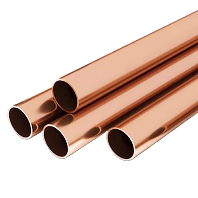 Hollow Round Copper Tube, Wall Thickness 0.25mm-2mm Length 250mm Straight Round Tube Copper, Copper Coil Tubing 1pc(12x1mm)