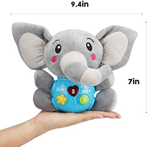 STEAM Life Baby Toys 0 3 6 12 Months - Plush Elephant Infant Toys - Newborn  Baby Musical Toys for Baby 6 to 12 Months - Light Up Baby Toys for Boys ...
