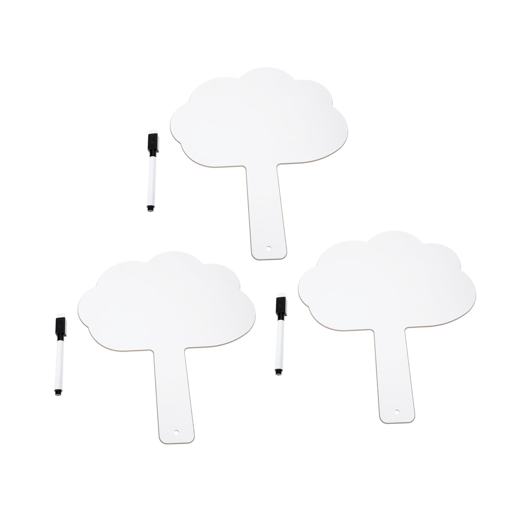 Double Sided Handheld Whiteboards - 3 Sets for Classroom Use, for Answering, Doodling, and Creative Learning