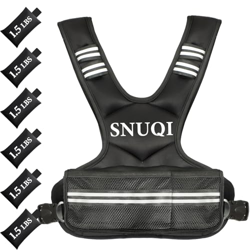 Adjustable Weighted Vest for Men and Women 4-10lbs/9-18lbs/20-32lbs Weighted Vest with 6 Ironsand Weights for Home Workouts Adjustable Body Weight Vest Exercise Set for Cardio and Strength Training