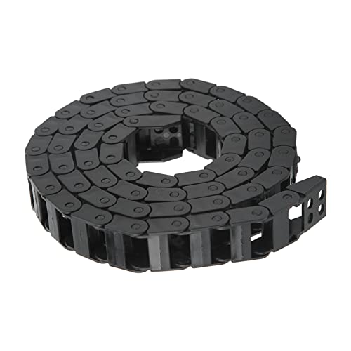 Corrente de arrasto aninhada, cabo de arrasto retardador de chama preta 1m para máquinas de vidro