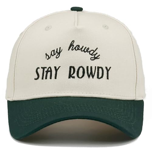 Gorra de Algodón Bicolor con Bordado Estilo Vaquero miniatura 1