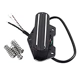 replacing single coil with humbucker strat Hohe qualität und nagelneu. Hot Rails Tonabnehmer Humbucker im Single Coil-Format für E-Gitarre, Schwarz Body Chrom Rails