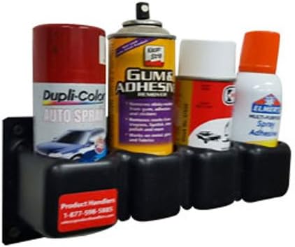 Product Handlers 2 1/4 (small) Four Aerosol Spray Can Holder Spray paint organizer garage shop work van home organizer