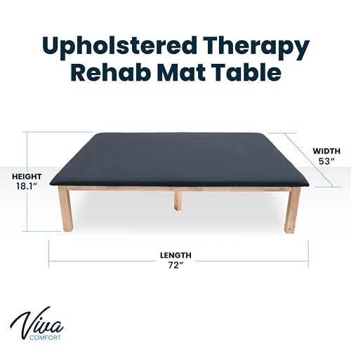 AdirMed Wide Bariatric Mat Table, Physiotherapy Exercise Table for Seniors - Thumbnail 3