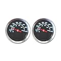 2-Pack Grill Thermometer Temperature Gauge Replacement for Masterbuilt MB20070210/20070210 mes 35b Analog Electric Smoker Grill