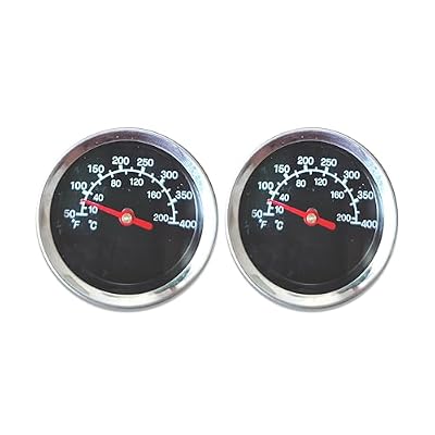 2-Pack Grill Thermometer Temperature Gauge Replacement for Masterbuilt MB20070210/20070210 mes 35b Analog Electric Smoker Grill