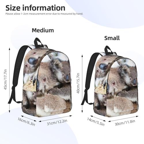Sac à dos voyage imprimé koala avec compartiment ordinateur EdWal - 4