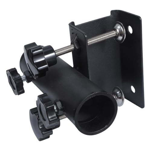 Support de parasol pour balustrade de balcon stable en métal noir - 4