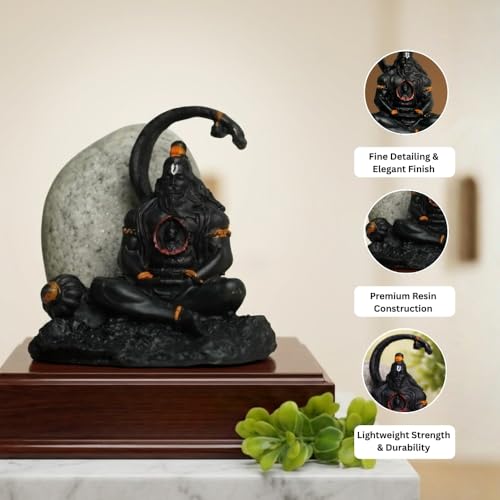 Image of VAMA Hanuman Idol with Shree Ram in Heart | Energized at Narsingh Hanuman Temple | Divine Protection, Strength, Courage & Devotion | Spiritual Idol for Home Temple & Office