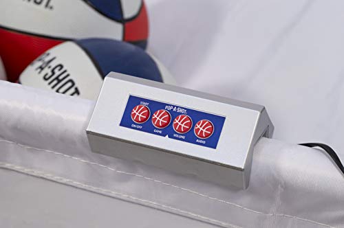 Official Pop-A-Shot Pro Single Shot - Folding Ball Return Ramp - Six Game Modes - 4 Basketballs #TOP5