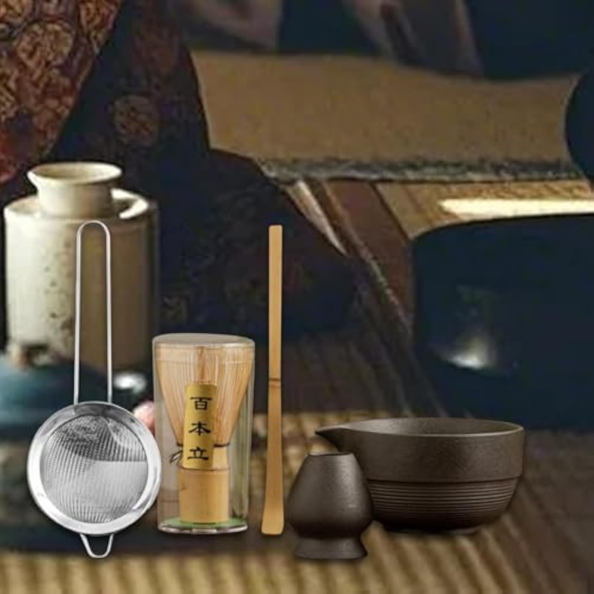 Sturdy Japanese Tea Making Tools, Complete Kit