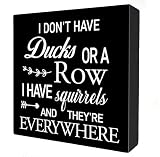 Funny Office Quote Wooden Box Sign Desk Decor Rustic Humorous Wood Block Plaque Box Sign for Home Living Room Shelf Table Decoration (5 X 5 Inch)(Black)