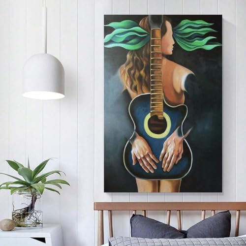 Impression sur toile abstraite de haute qualité 40 x 60 cm - 5