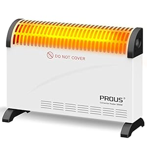 PROUS 2000W Konvektor Heizung Energiesparend, Elekroheizgerät Energiesparend, Heizung Elektrisch Energiesparend, Überhitzungsschutz, Geräuscharmes, Elektroheizung Energiesparend bis 20-30m²
