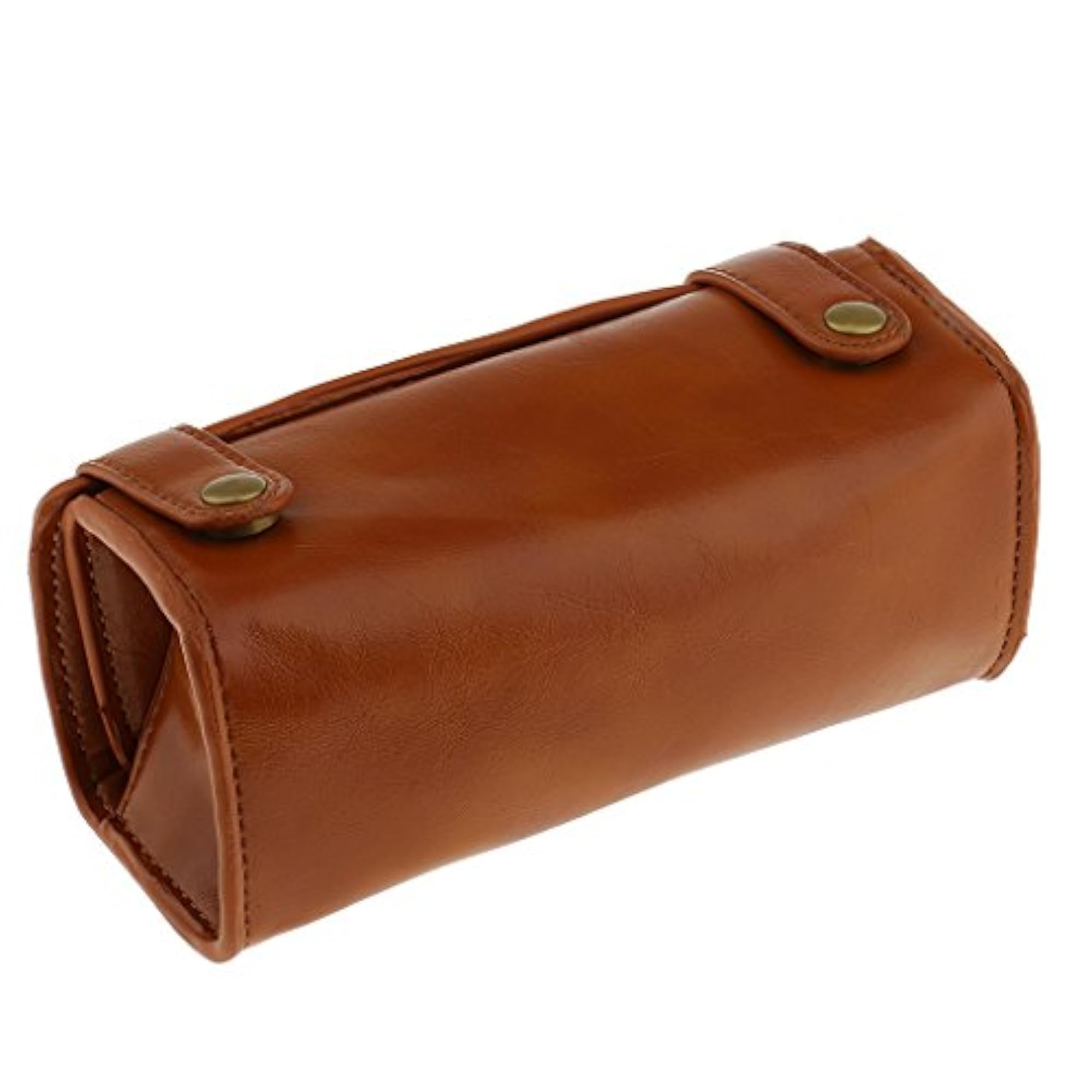 Men's Portable Cosmetic Pouch PU Leather Shaving Bag