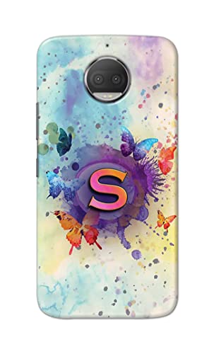 Image of PRINTFIDAA� Printed Hard Back Cover Case for Motorola Moto G5S+ Plus Back Cover (Alphabet S) -2808