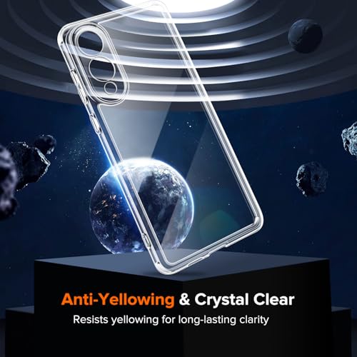 Image of ivoler 3-in-1 Case for Samsung Galaxy S25 Edge 5G 6.7 inch, Clear