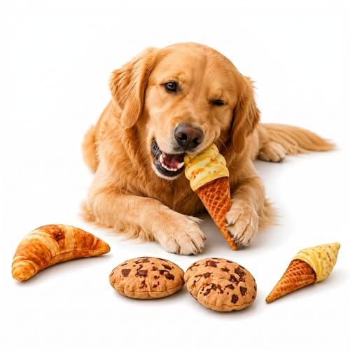 5 Juguetes de Peluche para Perro Set Interactivo