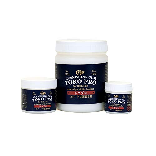Toko Pro Burnishing Gum for Edges on Oil Tan and Veg Tan Leather, 100 Gram
