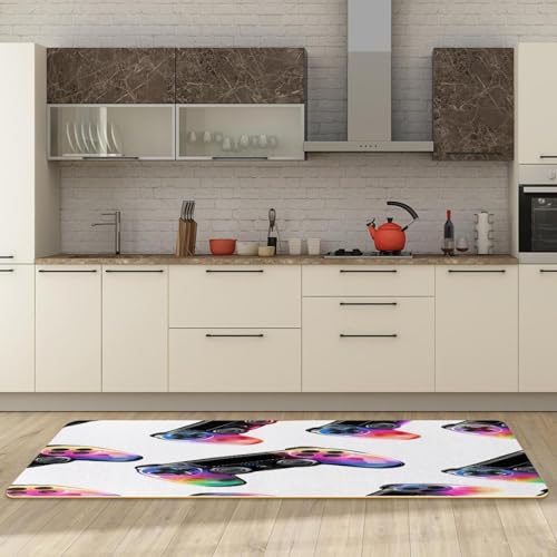 Tapis de cuisine absorbant et fluorescent avec base antidérapante lavable - 3