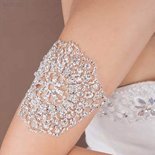 ELECTROPRIME 6EAC Bridal Rhinestone Crystal Arm Bracelet Armband Women Wedding Patry Jewelry