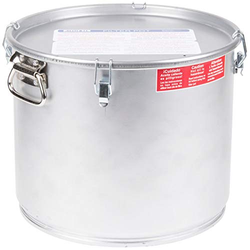Amazon Com Miroil 40l Grease Bucket Oil Filter Pot For Filtering Of Hot Cooking Oil Gasket Safety Lid With Quick Lock Clips For Fryer Capacity Up To 35 Lbs Industrial