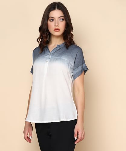 Image of Maaesa Hand Dyed Rayon Top for Women