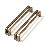 Vicycmc Antique Brass zinc Alloy Cabinet pulls,Vintage Retro 5 Inch （128mm） Hole Center Cabinet Handles for Drawer,Cupboard, Wardrobe,Dresser - 6 Pack