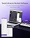 Synido Wireless 25 Keys USB MIDI Keyboard Controller Rechargeable with 8 Drum Pads, OLED Screen, MIDI In/Out/Thru, Professional BT Beat Maker Machine for Music Production, TempoKEY W25
