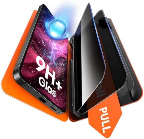 TAURI für Samsung Galaxy S26 FE Sichtschutz 6,7 Zoll - 2 Stück | mit Staubfreier 1-Schritt-Installation, 9H Glas Displayschutz, Full Screen Blasenfreie-Schutzfolie, Kompatibel mit