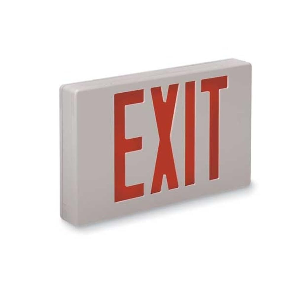 BIG BEAM EXKL2RWWU Exit Sign,1.7W,Red,2 - Commercial Lighted Exit