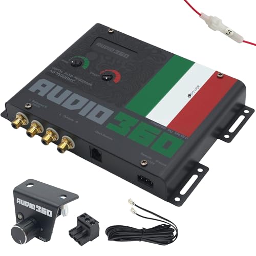 Processeur de basse numérique Audio360 AD7500BMX avec commandes Sweep et Wide pour audio de voiture