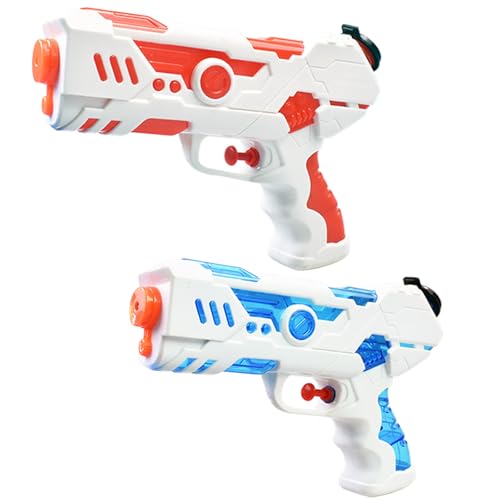 Wasserpistole Kinder, 2 Stück Wasserpistolen Set, Wasserspritzpistole Klein Mit Großer Reichweite, Wasserpistole Kinder Ab 4, Für Kindergeburtstag Und Giveaway