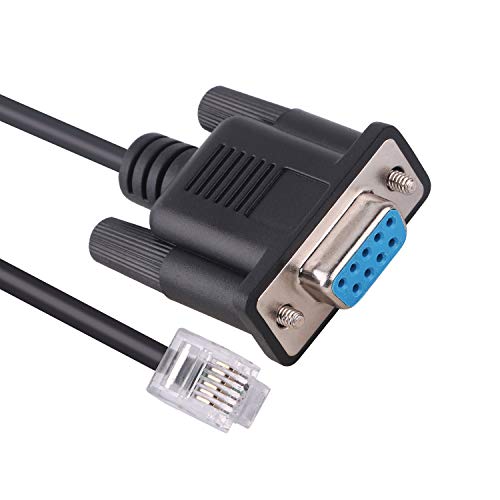 6FT DB9 to RS-232 RJ11 6P6C Serial Cable for APC UPS Compatible with APC Rack PDU AP78xx AP79xx AP86xx AP88xx AP89xx Rack Automatic Transfer Switches AP7752 AP7752 AP7730 AP7732 AP772 094-0144A