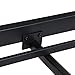 Olee Sleep 18 Inch Tall Steel Slat / Non-slip Support S-3500 High Profile Platform Bed Frame, Full, Black